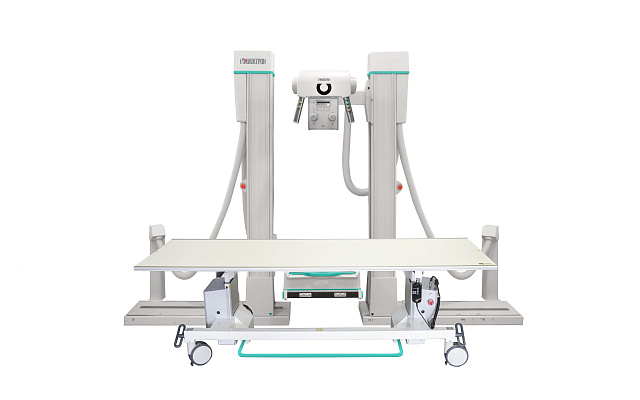 Digital radiography systems with a mobile table